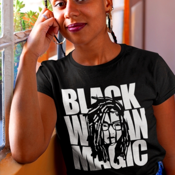 George Tops - Black Woman Magic Graphic Tee